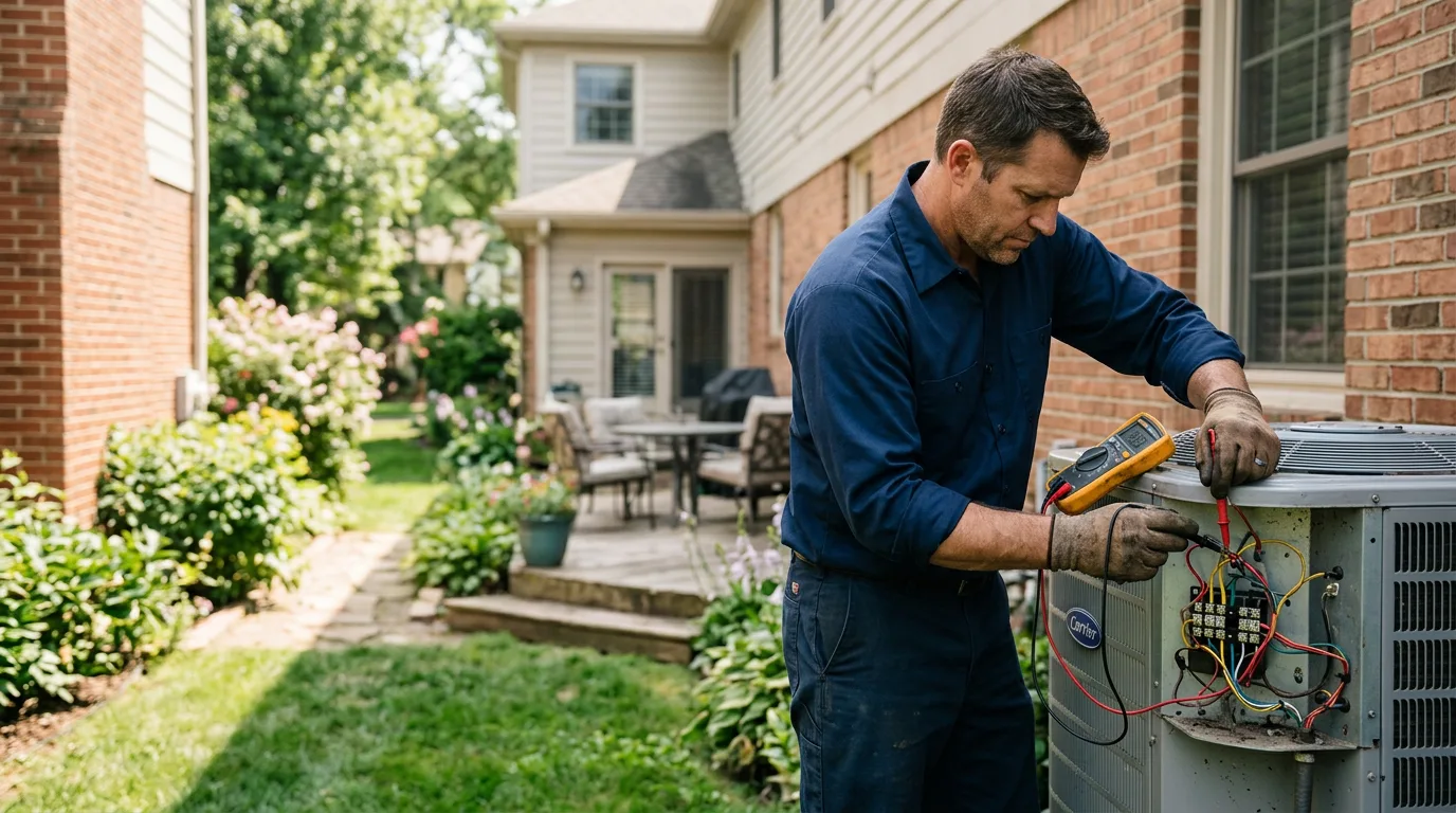 HVAC technician working near Alburnett, IA